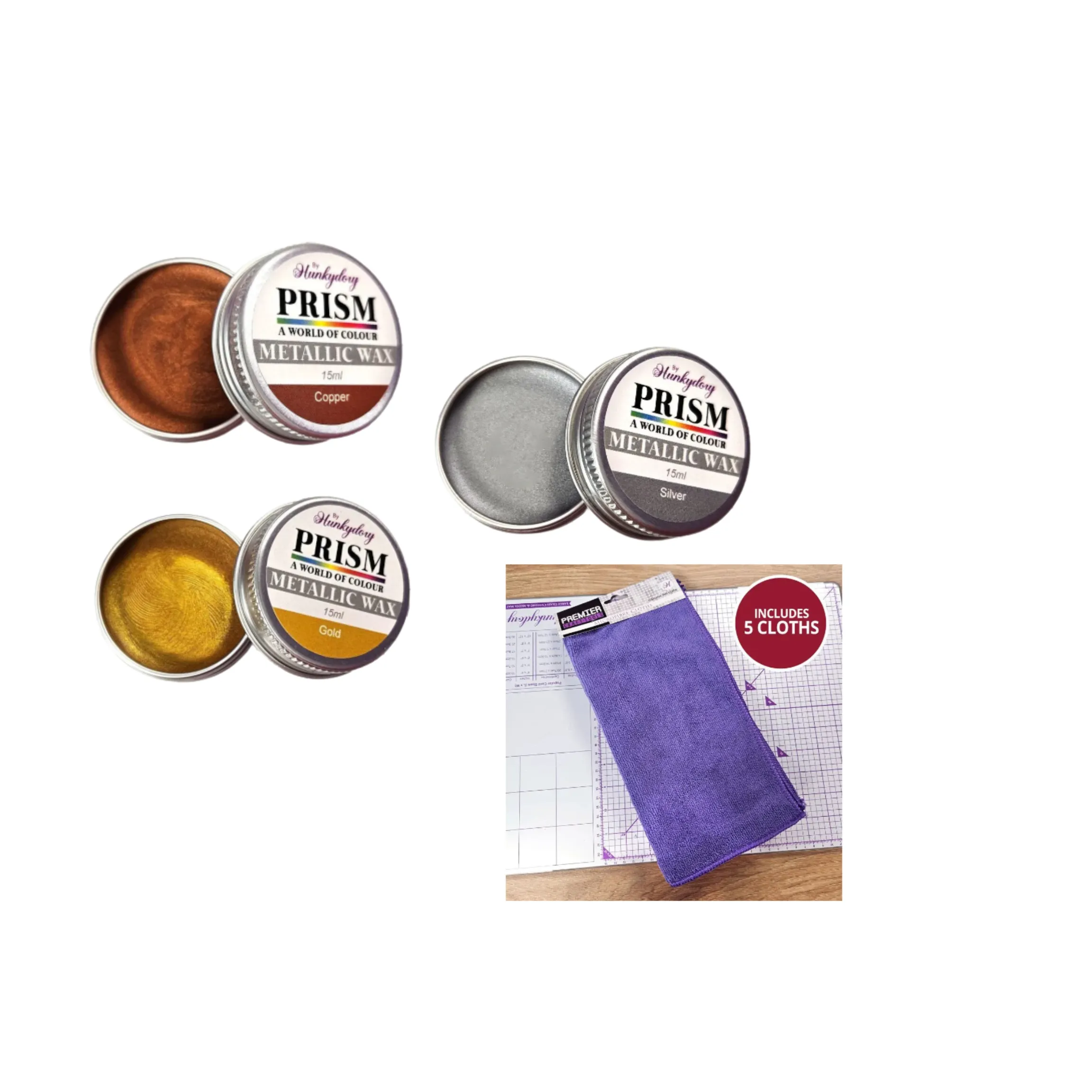 Floral Heart & Metallic Waxes by Hunkydory Money Saver